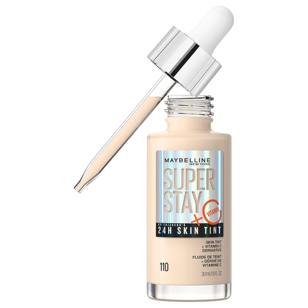 Base de Maquillaje Ligera- Super Stay Skin Tint + Vitamina C 24h 30ml Maybelline