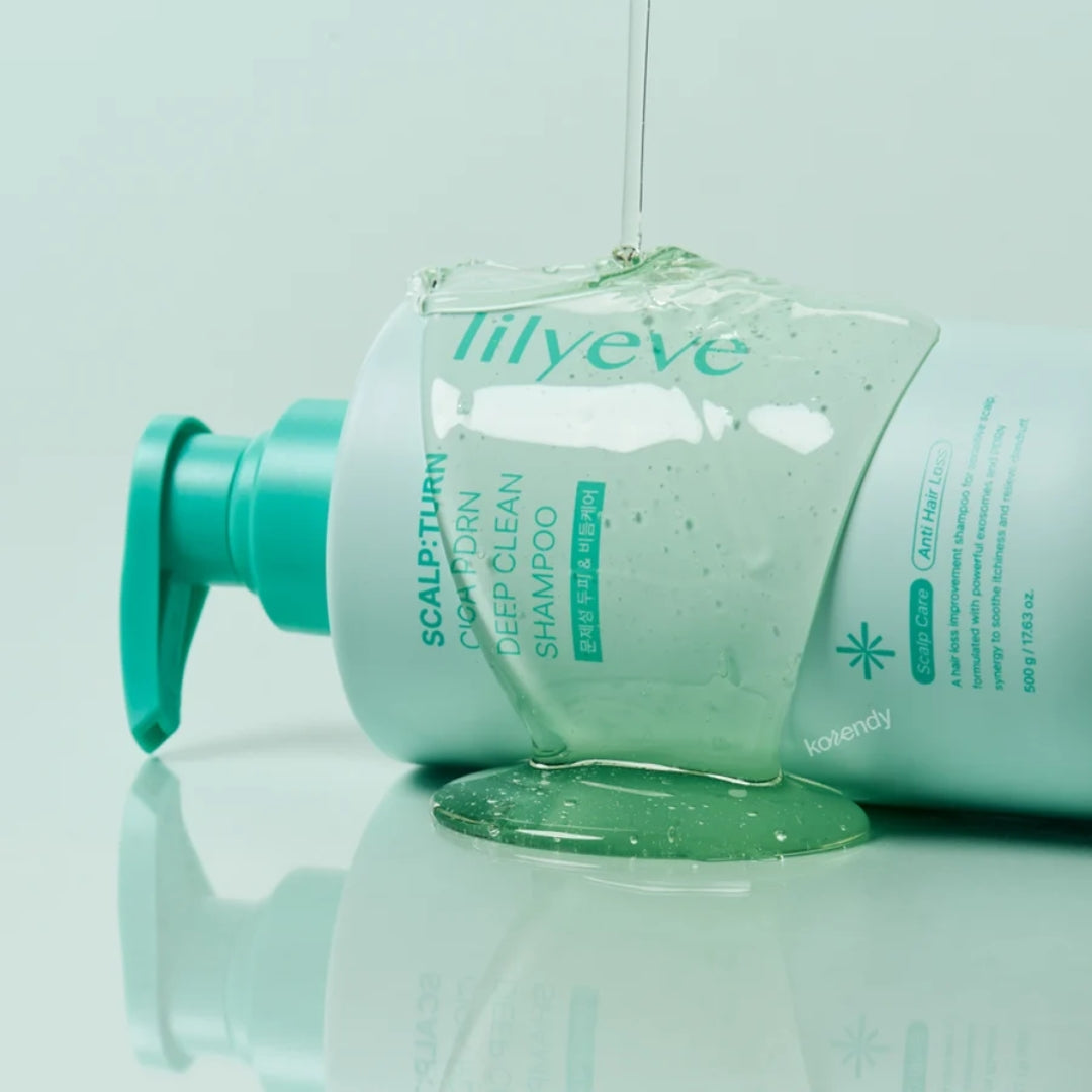 Shampoo de limpieza profunda Scalp Turn Cica PDRN lilyeve