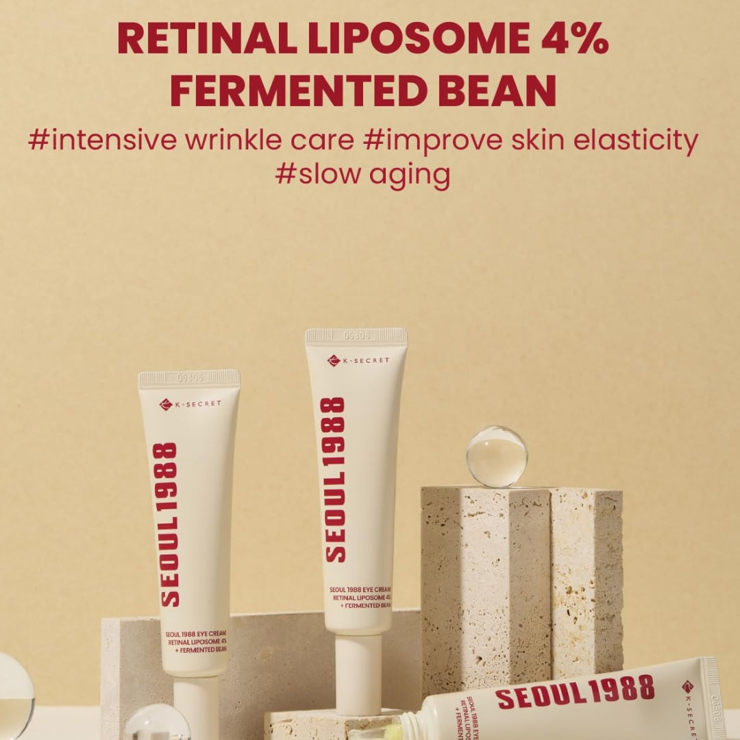 Contorno de Ojos Eye Cream : Retinal Liposome 4% + Fermented Bean Seoul 1988 K-SECRET