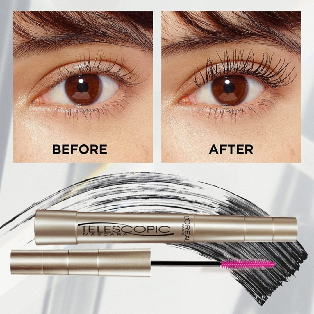 Mascara de Pestañas Telescopic Dorada Rimel Loreal