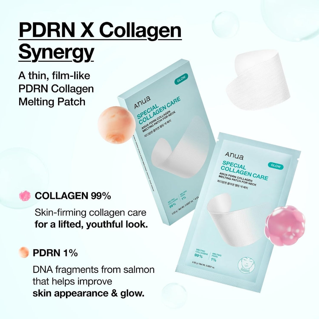 Parche para el Cuello PDRN Colágeno 4 unidades ANUA