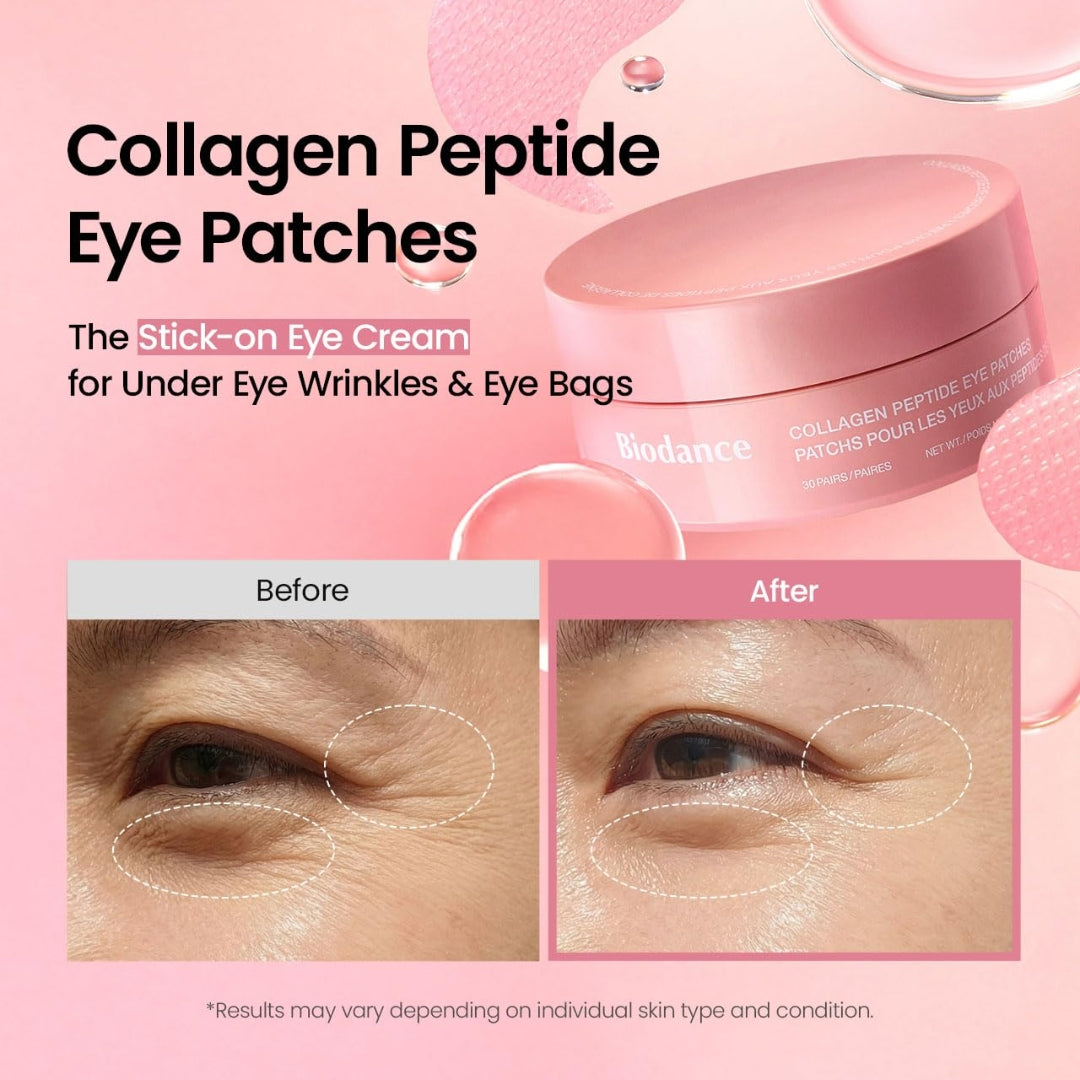 Parches de ojos con péptidos de colágeno, 30 unidades Biodance