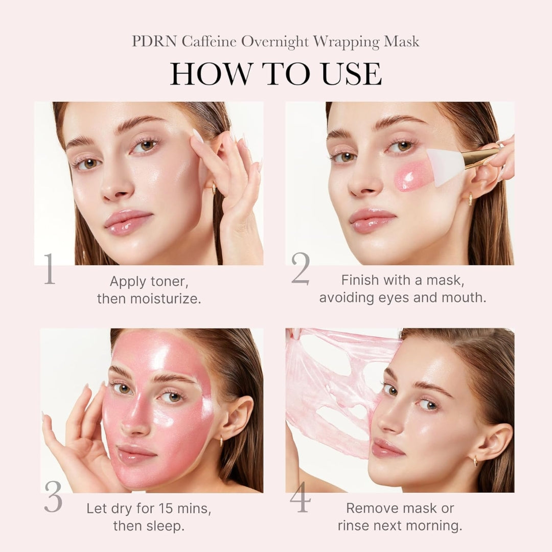 Mascarilla Facial PDRN Pink Caffeine Night Wrapping Mask 75ml Medicube