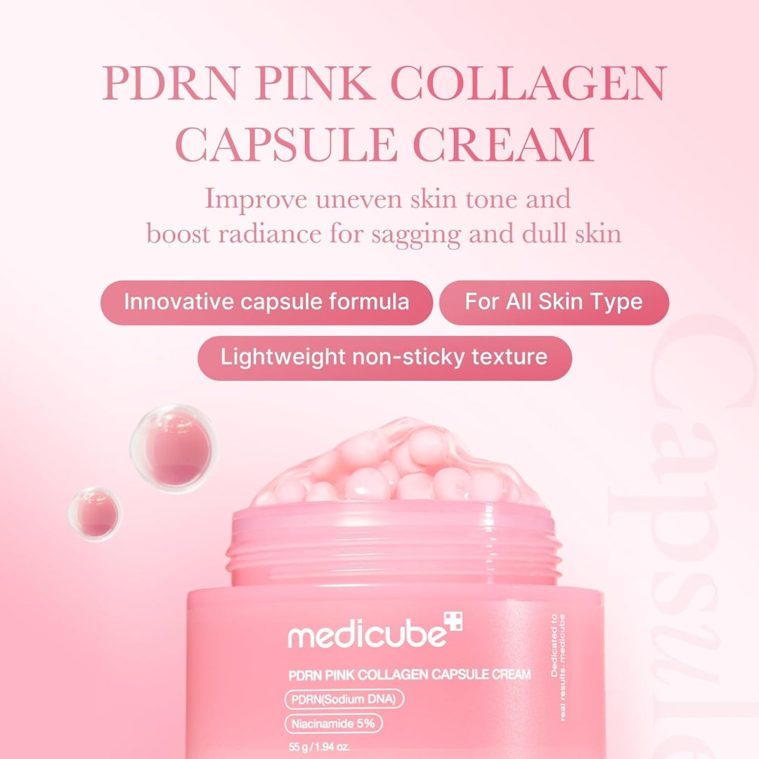 Crema Hidratante en Cápsulas PDRN Pink Collagen Capsule Cream 55g Medicube