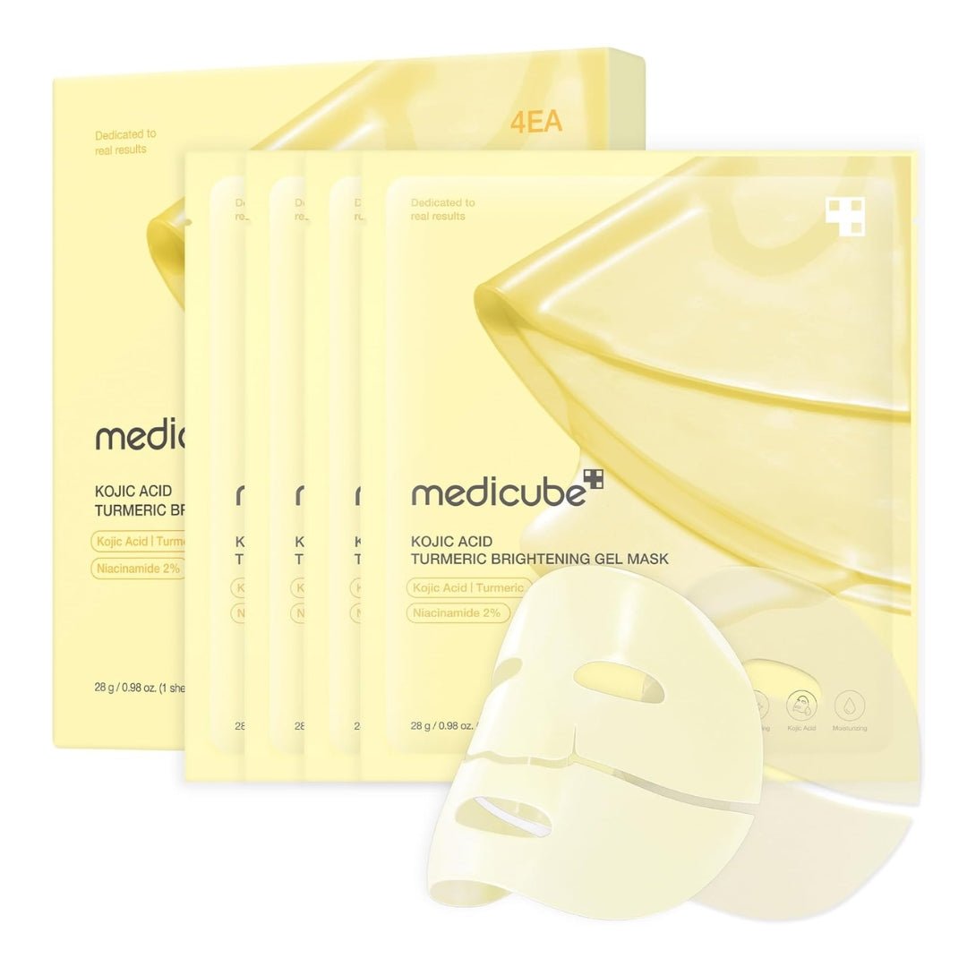 Mascarilla de gel iluminadora de cúrcuma Kojic Acid Turmeric Brightening Gel Mask Medicube