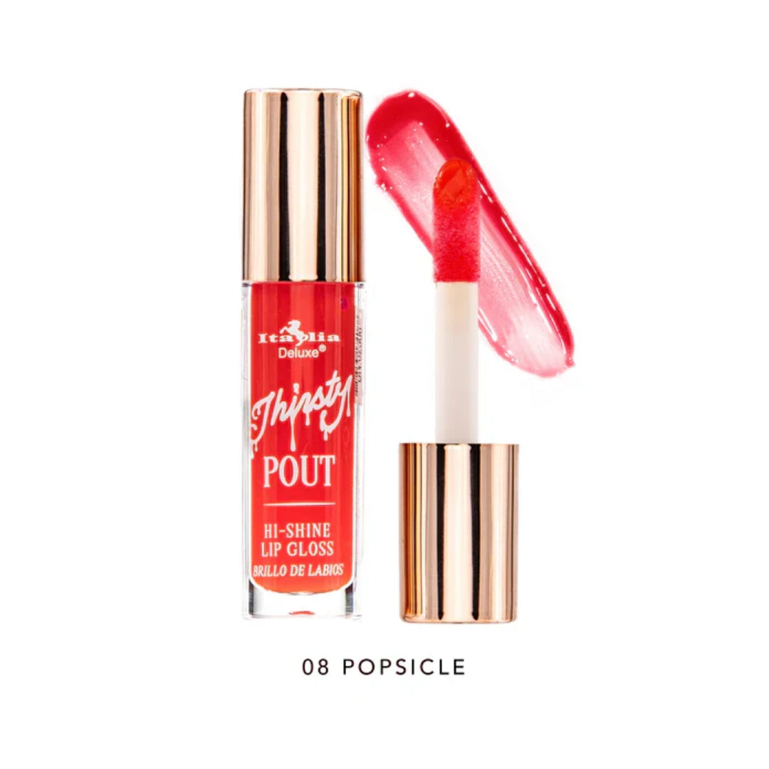 Lip Gloss Thirsty Pout Hi-Shine Italia Deluxe