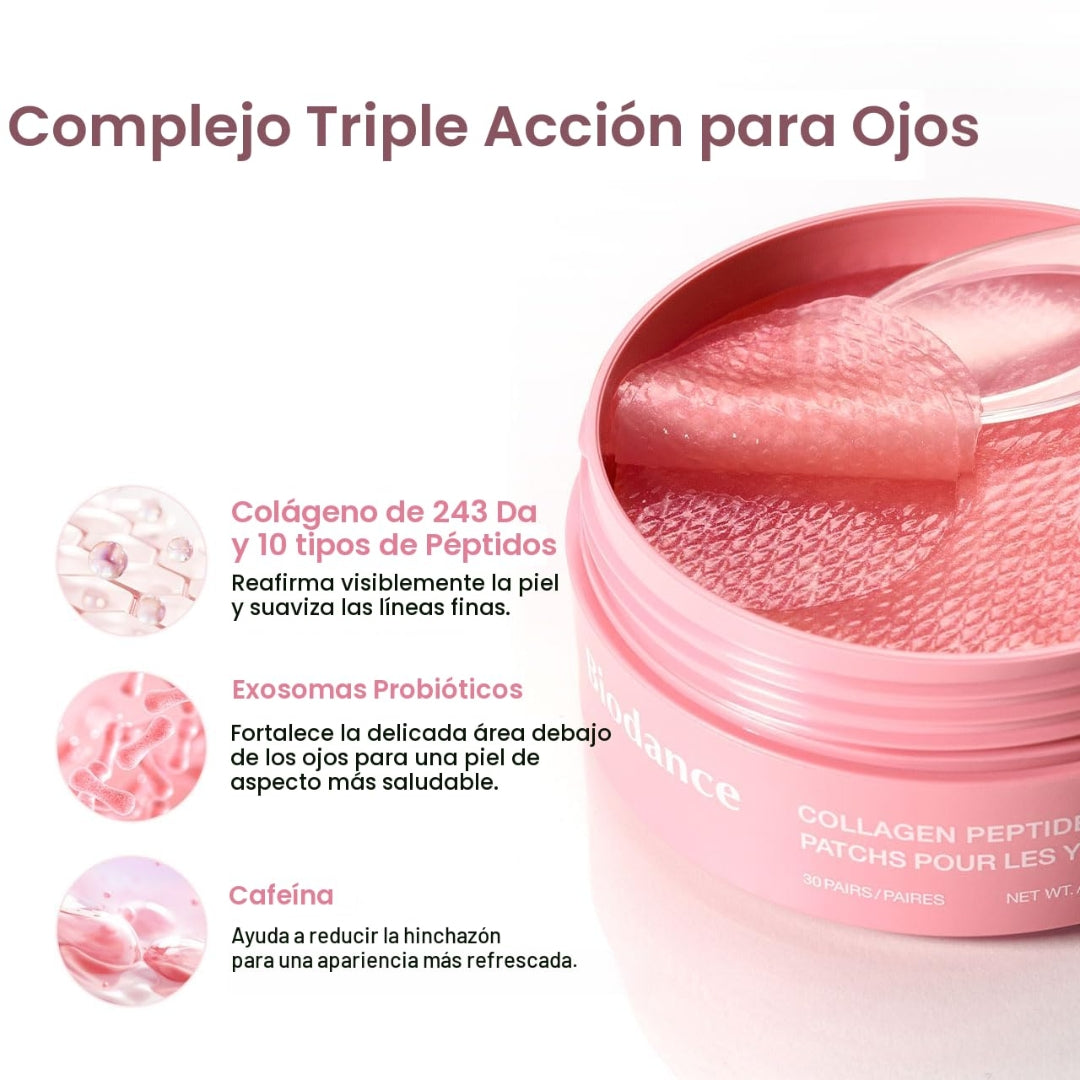 Parches de ojos con péptidos de colágeno, 30 unidades Biodance