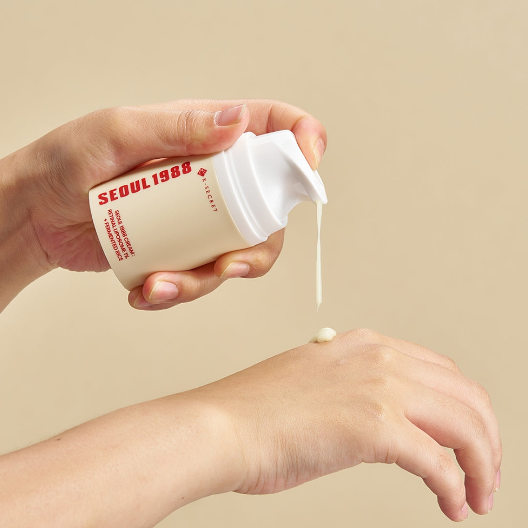 Crema Hidratante con Retinal Liposome 1% + Fermented Rice 50ml Seoul 1988 K-SECRET