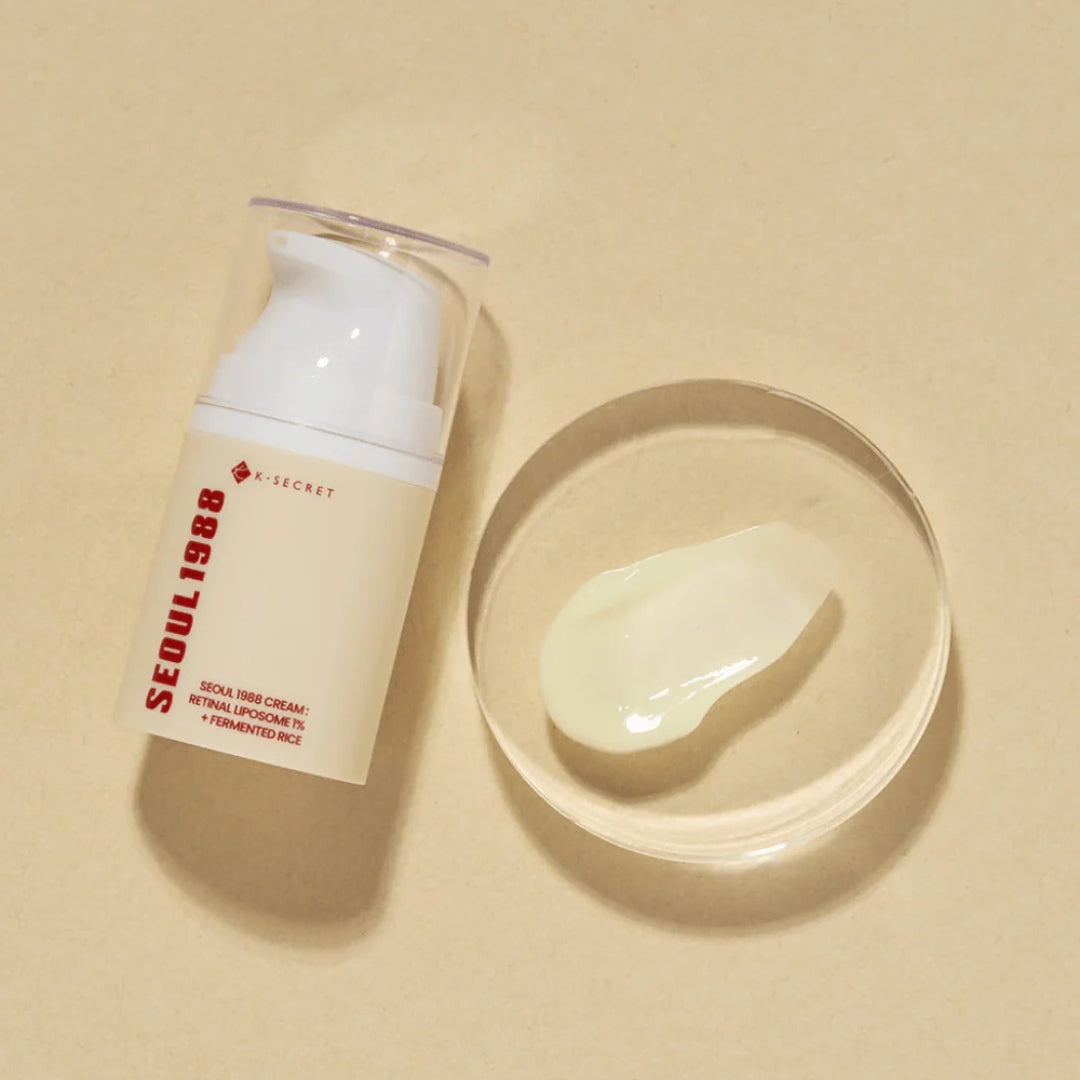 Crema Hidratante con Retinal Liposome 1% + Fermented Rice 50ml Seoul 1988 K-SECRET