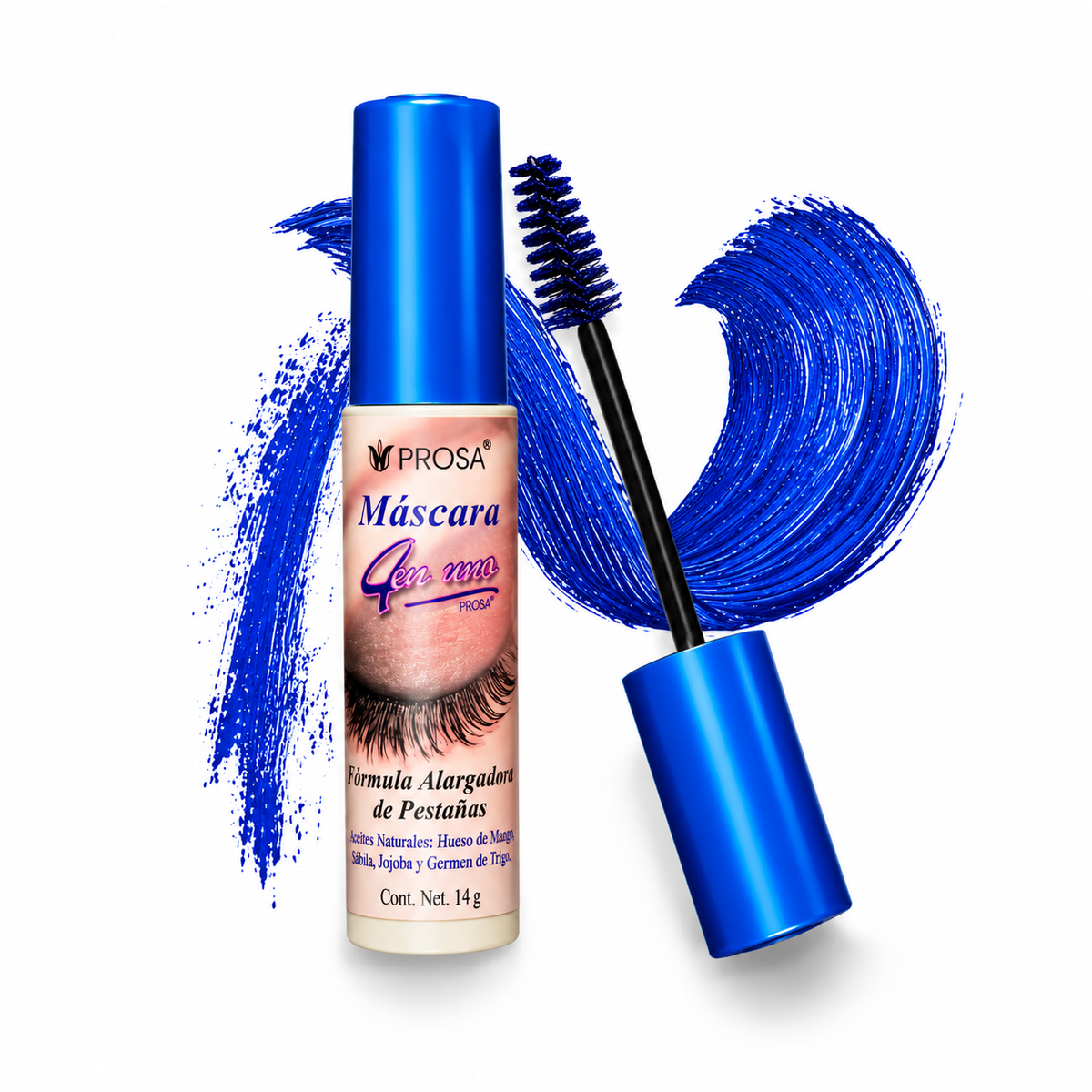 Mascara de Pestaña Azul Waterproof Rimel Prosa