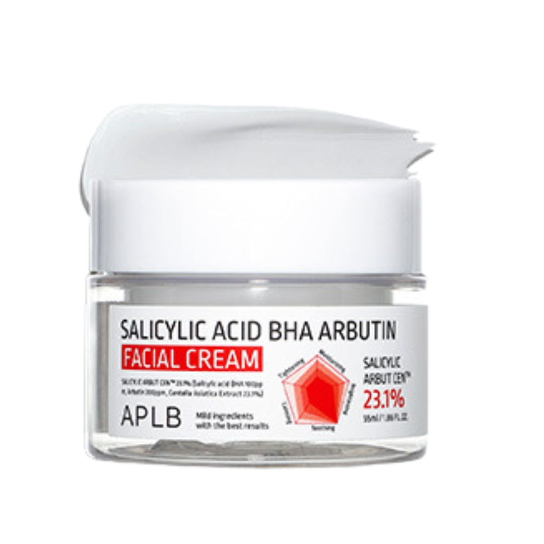 Crema Facial Ácido Salicílico BHA 55ml Arbutin - Salicylic Acid BHA Facial Cream h6 t8