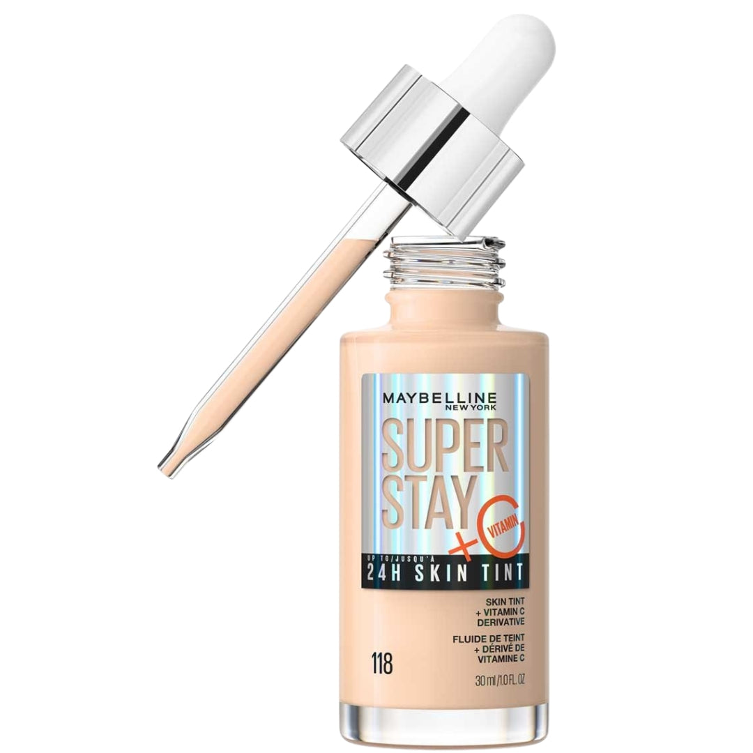 Base de Maquillaje Ligera- Super Stay Skin Tint + Vitamina C 24h 30ml Maybelline