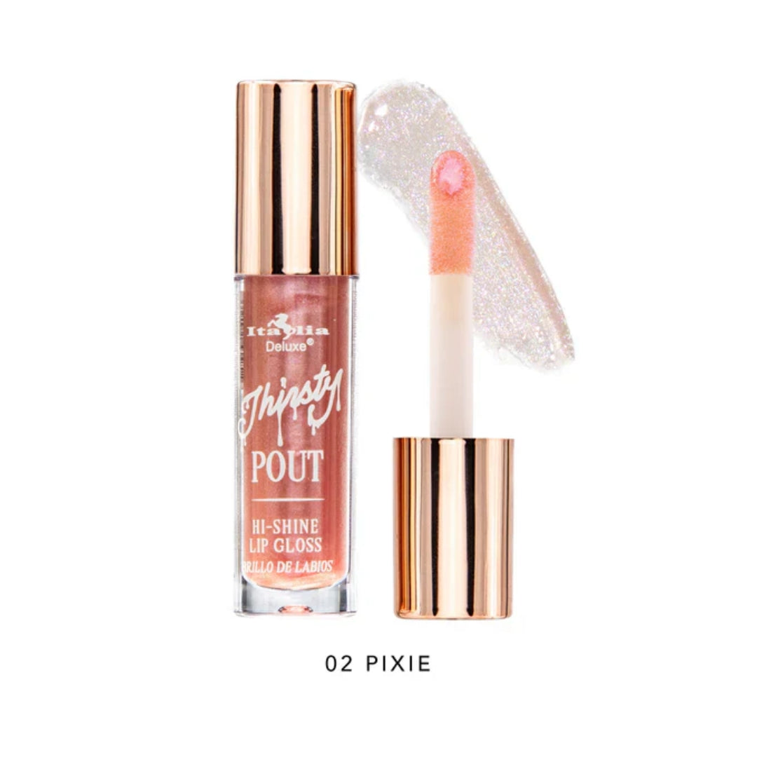 Lip Gloss Thirsty Pout Hi-Shine  Italia Deluxe