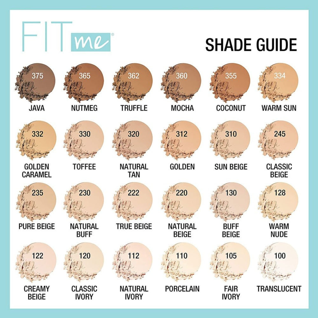 Polvo Compacto Fit Me Mate + Afina Poros 8.5g - Maybelline zz