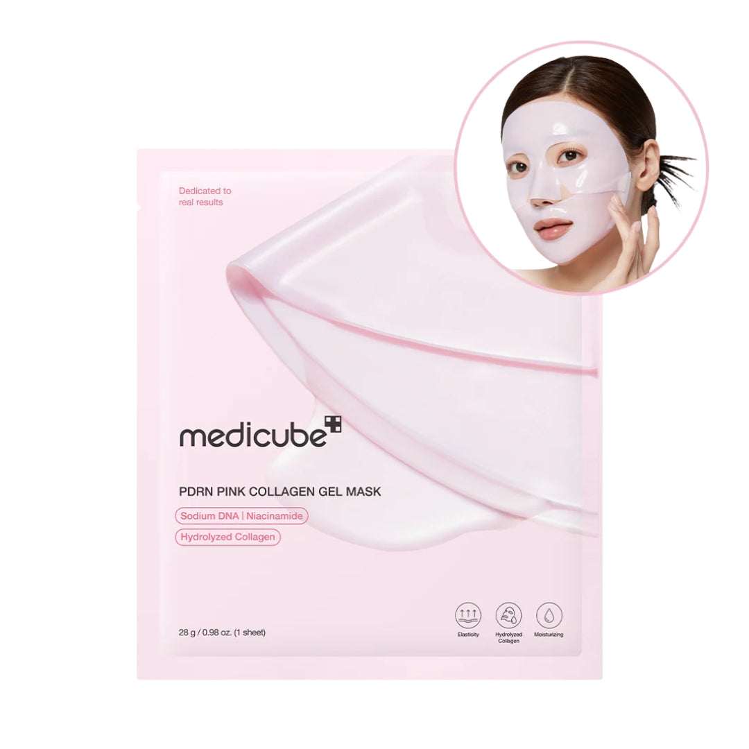 Máscarilla de colágeno rosa PDRN de Salmon Medicube PDRN Pink Collagen Gel Mask