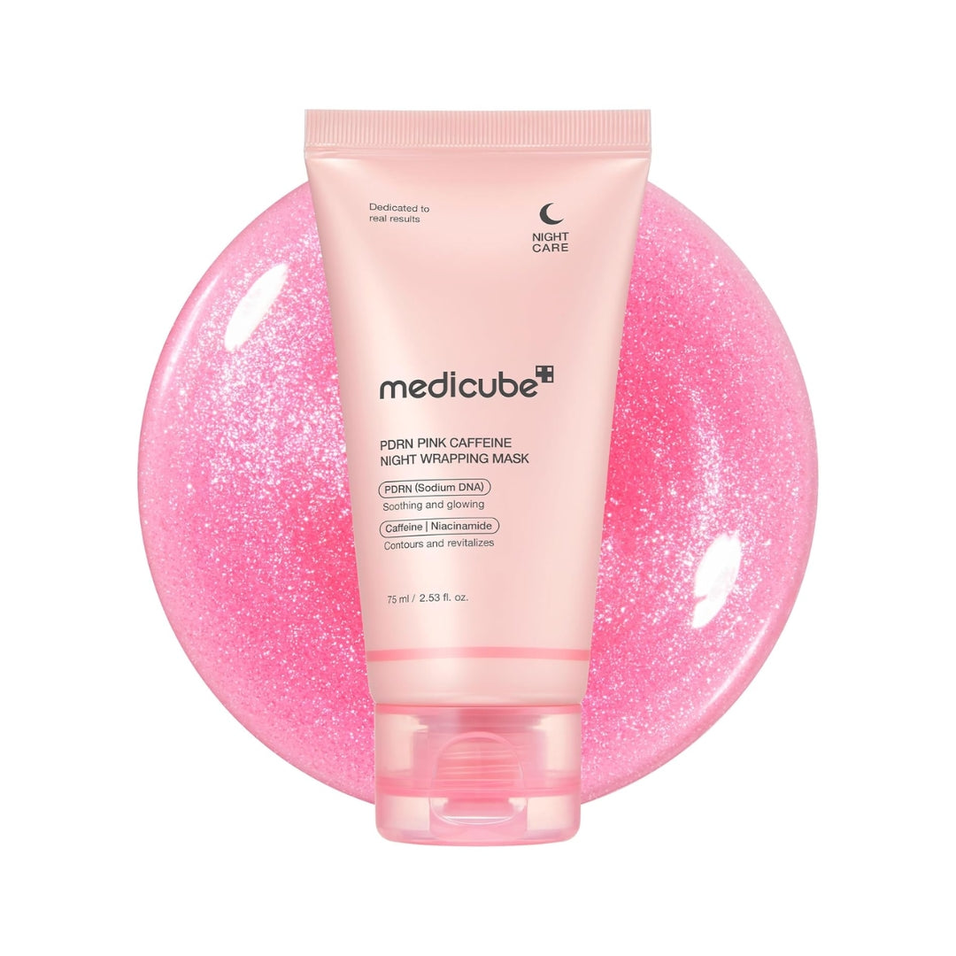 Mascarilla Facial PDRN Pink Caffeine Night Wrapping Mask 75ml Medicube
