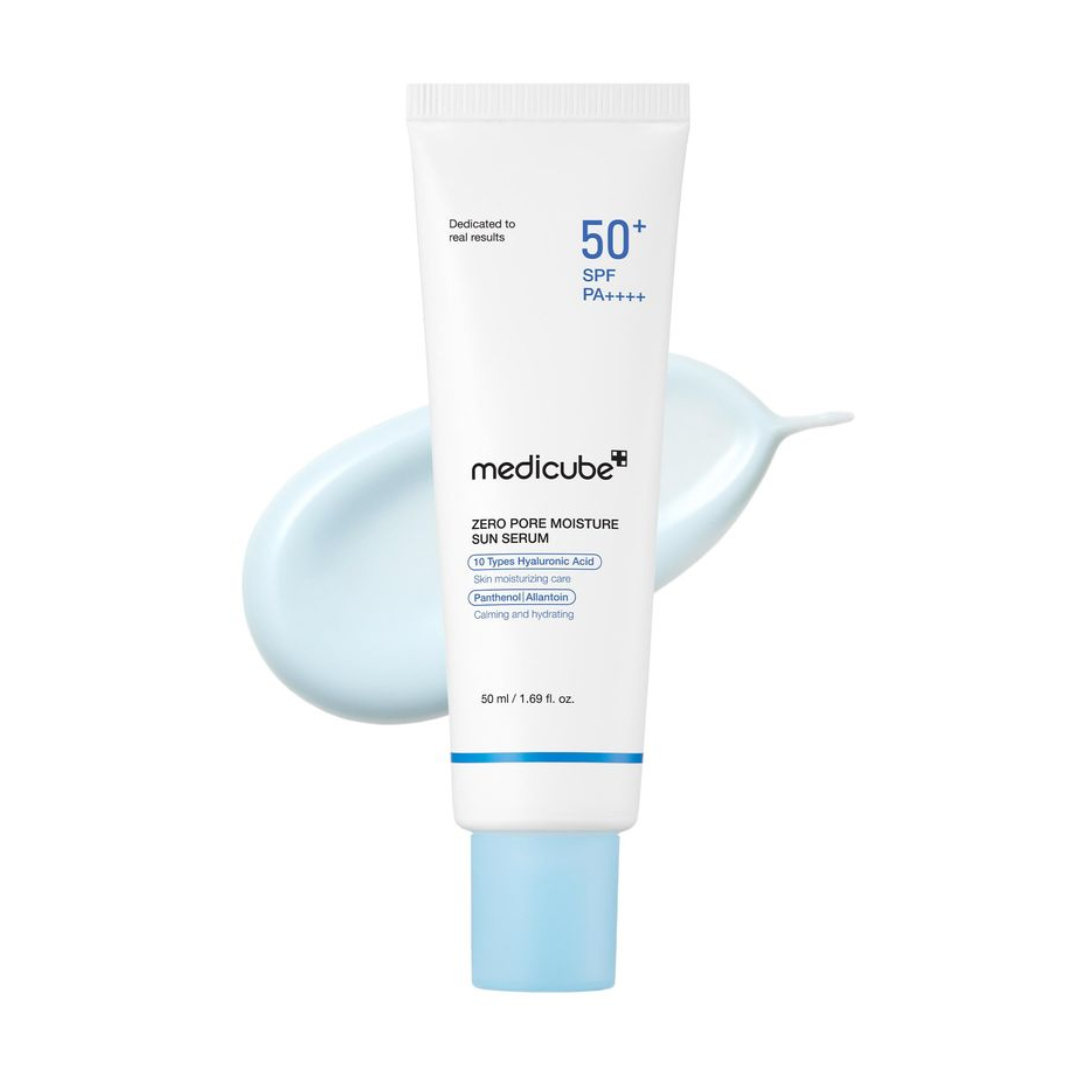 Protector Solar serum Zero Pore Moisture SPF50+ PA+ ácido hialurónico 50 ml Medicube