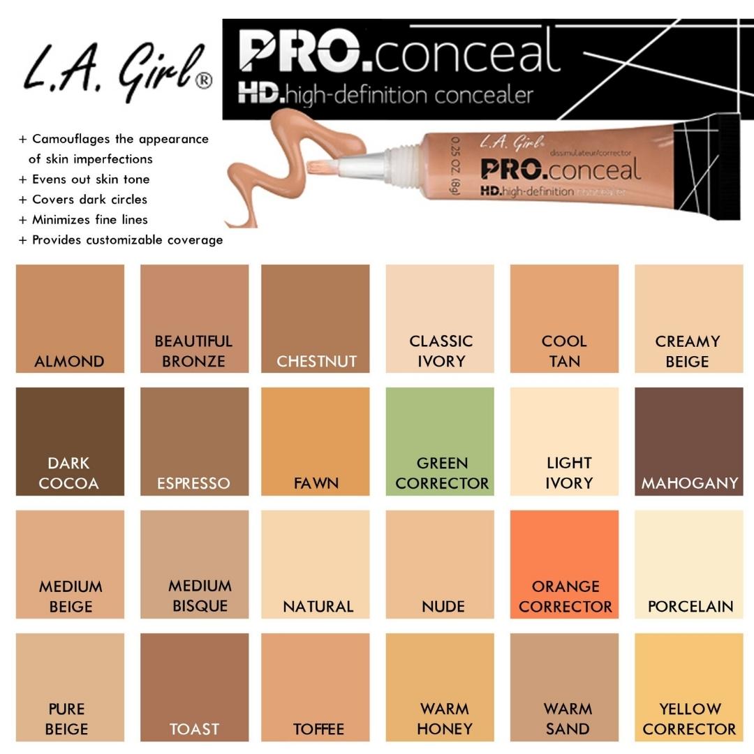 Corrector Neutralizador Pro Conceal HD 8g La Girl