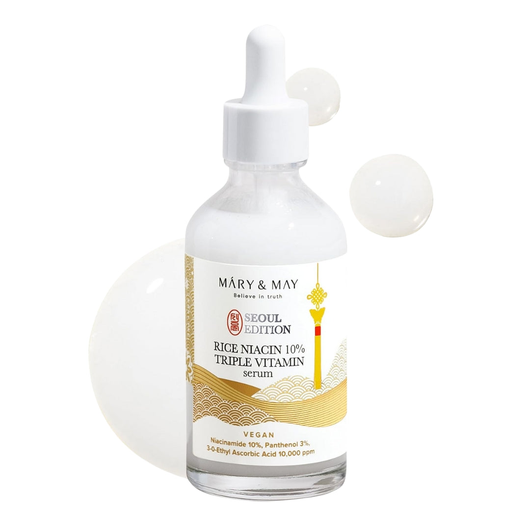 Serum de arroz con niacinamide de 10% triple vitamina SEOUL EDITION  Mary&May
