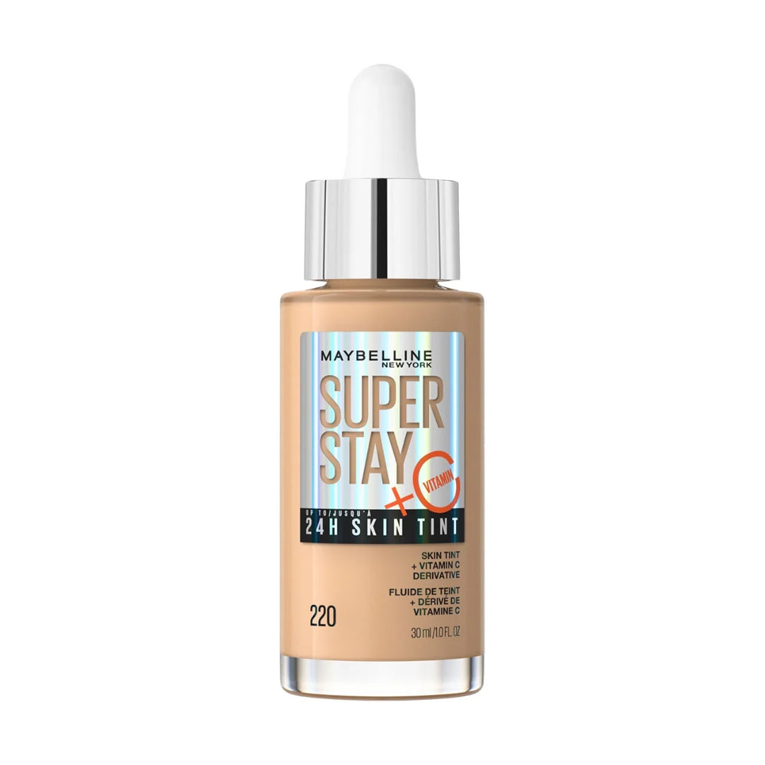 Base de Maquillaje Ligera- Super Stay Skin Tint + Vitamina C 24h 30ml Maybelline