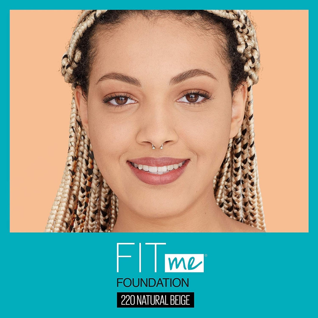 Base Fit Me Mate -Foundation Matte and Poreless  Fit Me 30ml Maybelline