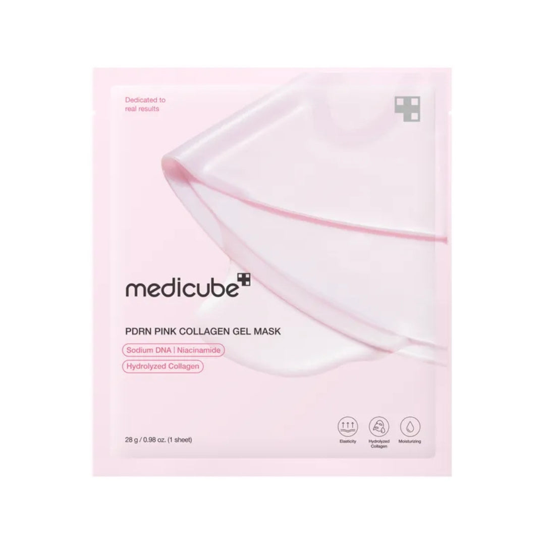 Mascarilla facial Individual con PDRN de salmón 28g Medicube | Pdrn Pink Collagen Gel Mask