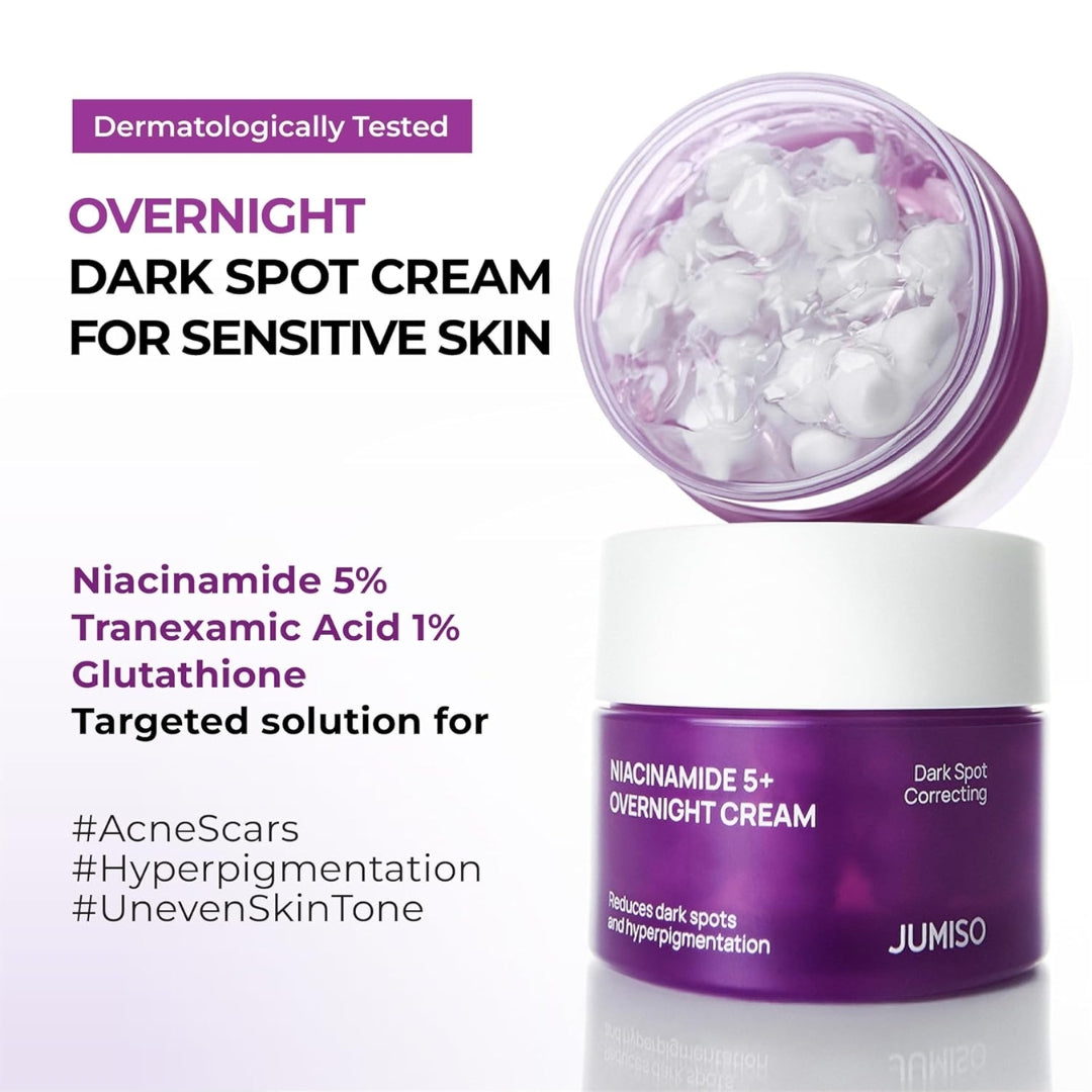 Crema Nocturna con 5% Niacinamida + TXA + Glutatión (50ml) jumiso
