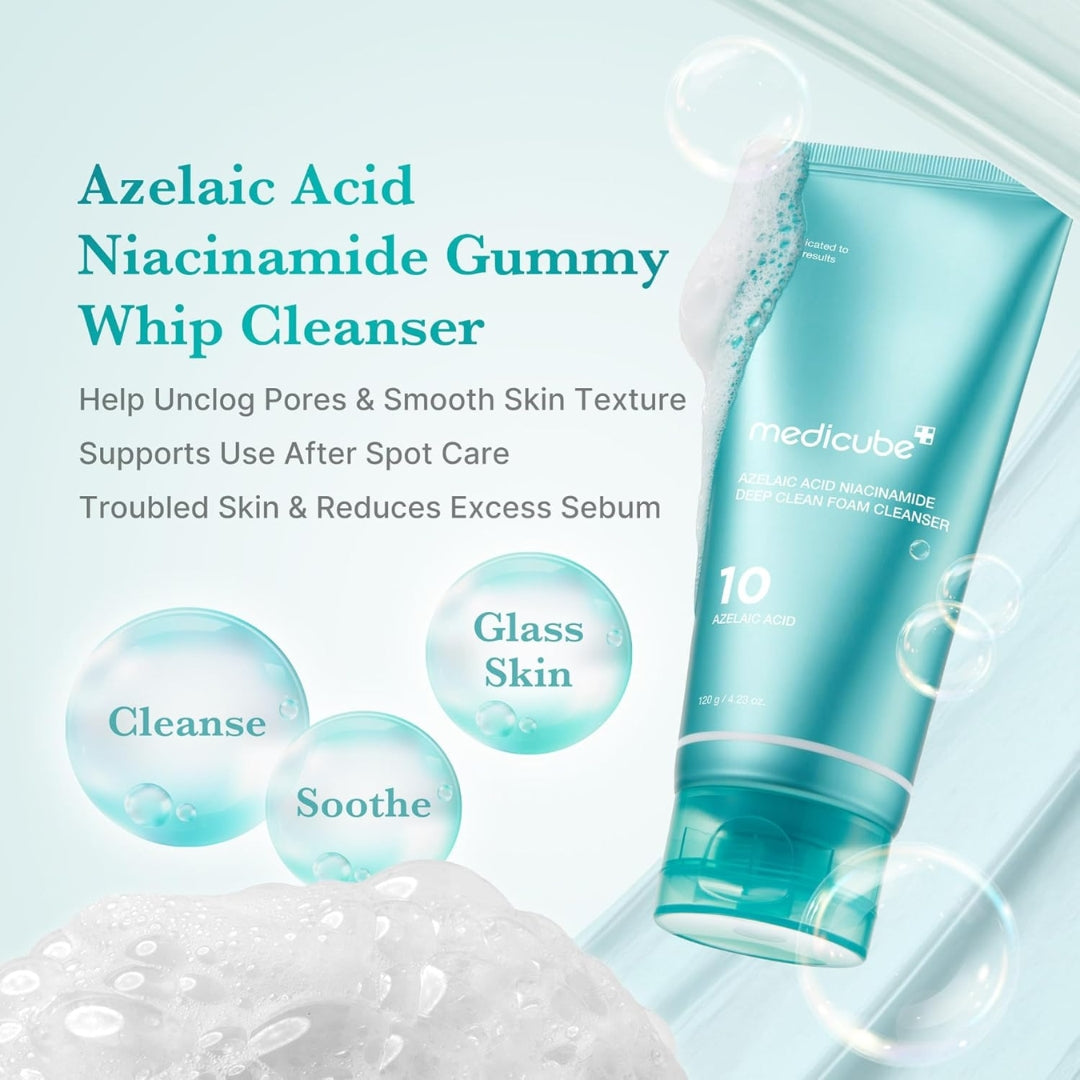 Limpiador Espumoso  Azelaic Acid Niacinamide Deep Clean Foam Cleanser 120ml  Medicube