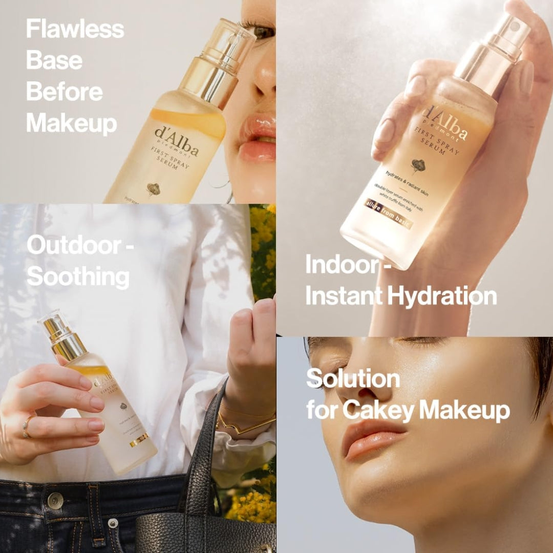 Serum Spray (Bruma Hidratante) First Spray Hydrated & Radiant skin  D´Alba Piedmont
