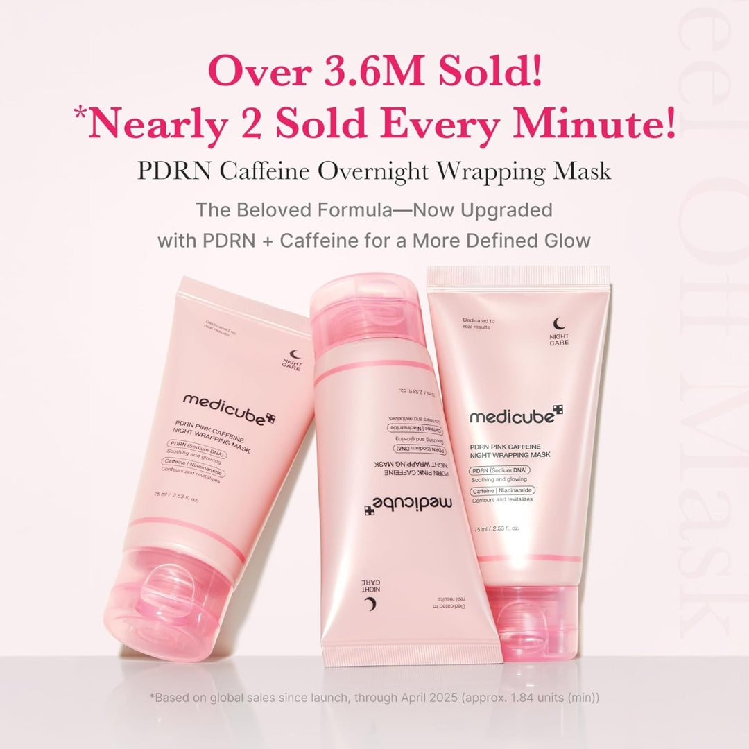 Mascarilla Facial PDRN Pink Caffeine Night Wrapping Mask 75ml Medicube