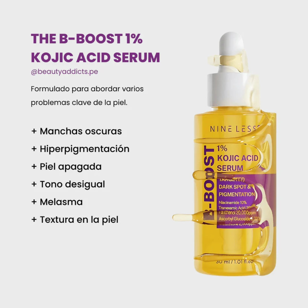 Serum  B-Boost con ácido kójico al 1% (30 ml) Nine'Less