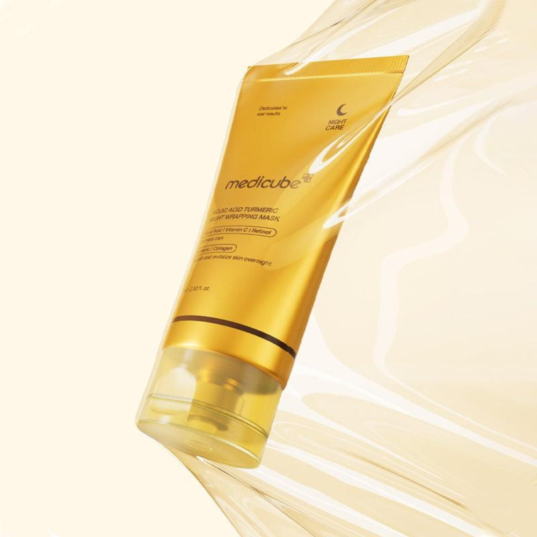 Mascarilla Nocturna de cúrcuma y ácido kójico - Kojic Acid Turmeric Night Wrapping Mask 75 ml Medicube