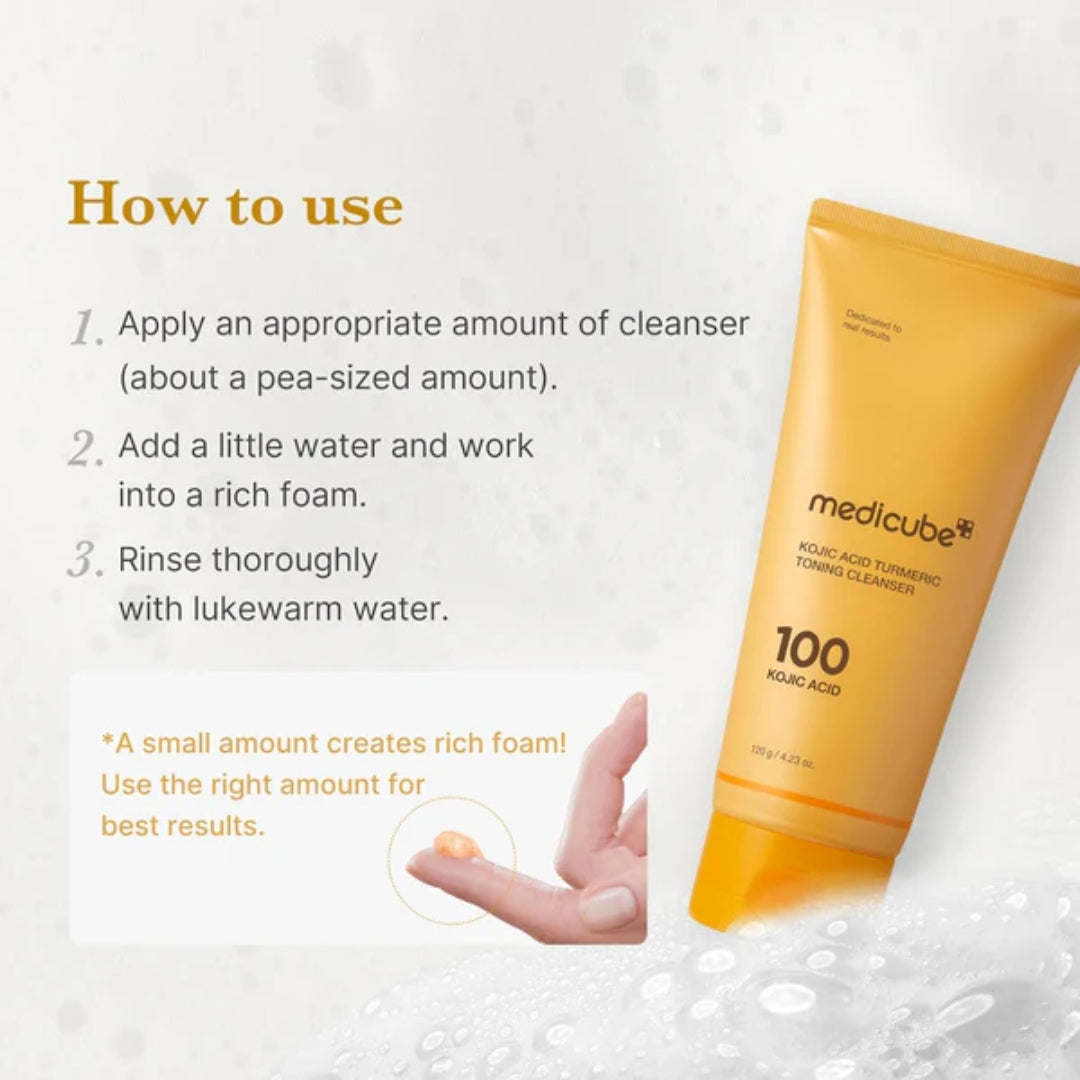 Limpiador Espumoso Kojic Acid Turmeric Toning Cleanser Medicube