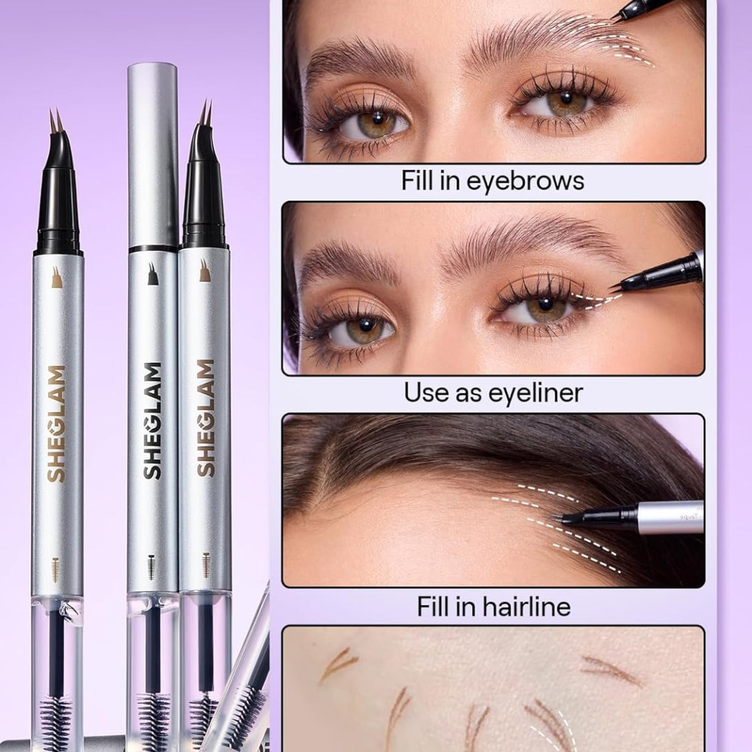 Lápiz De Cejas Efecto Pluma de cejas laminadora  - Chocolate Sheglam