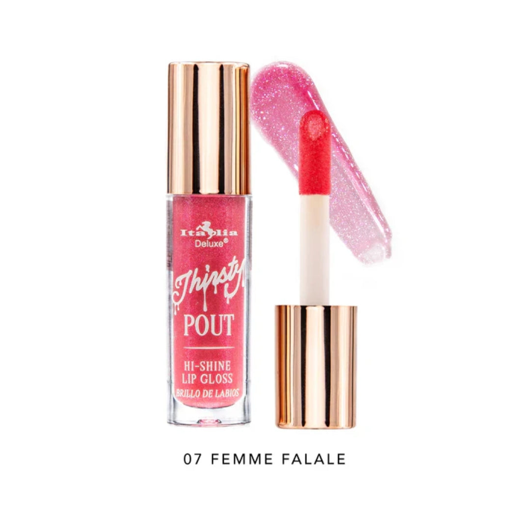 Lip Gloss Thirsty Pout Hi-Shine  Italia Deluxe
