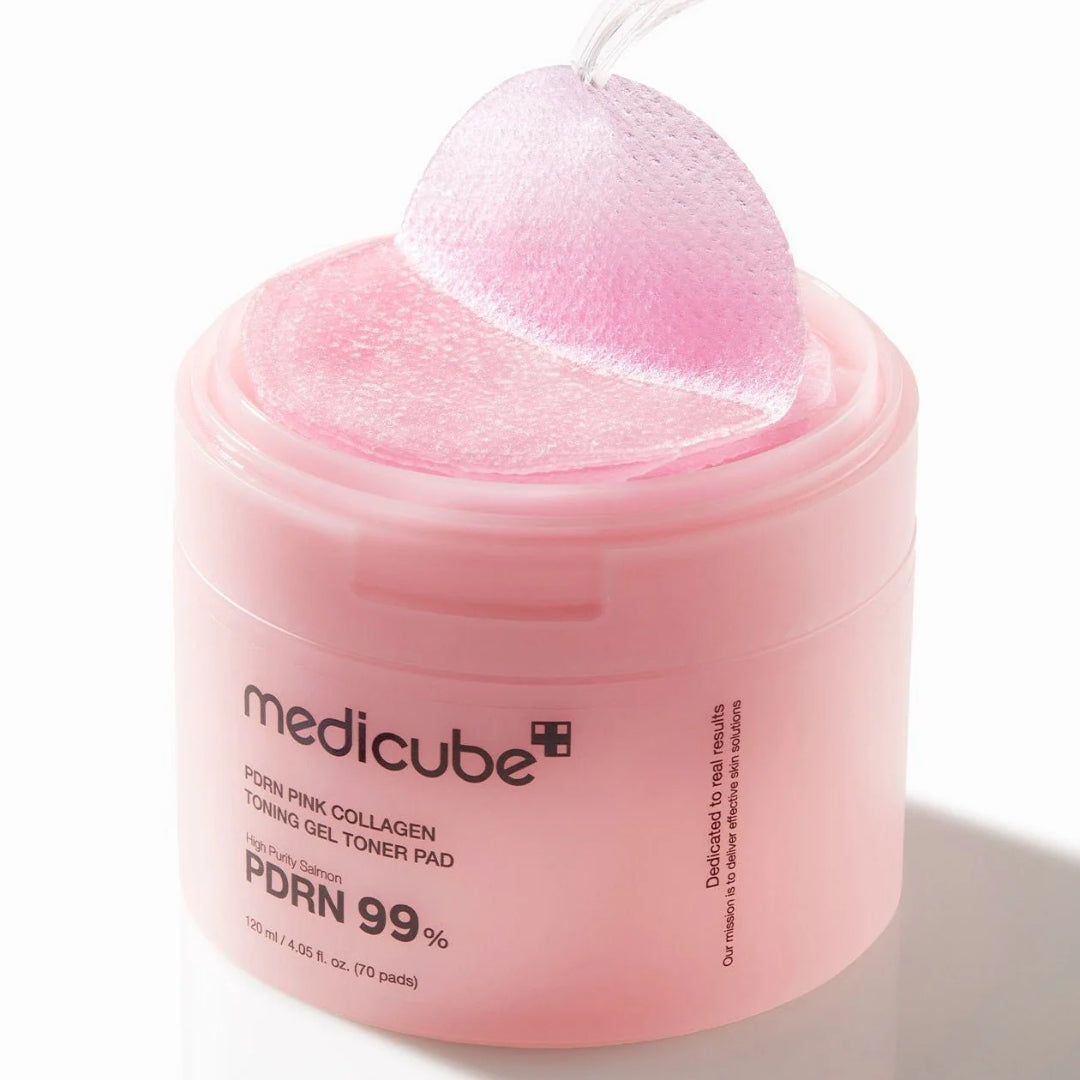 Pads PDRN Pink Collagen Toning Gel Toner 70pcs Medicube