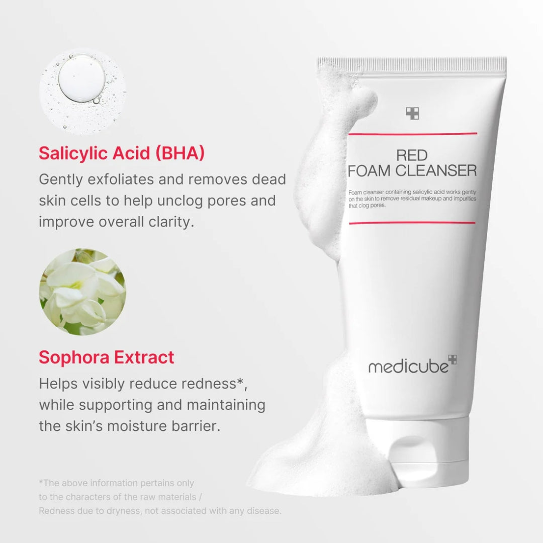 Limpiador facial de espuma Red Foam 120ml Medicube
