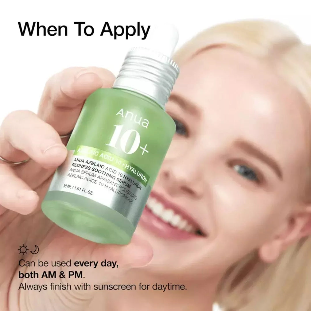 Serum Azelaic Acid 10+ Hyaluron Suero calmante de ácido azelaico 10 Anua