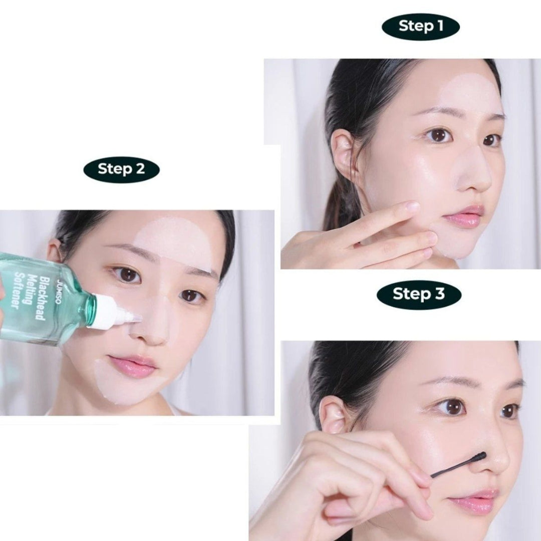 Kit Para Puntos Negros  Blackhead Melting Softener & Cotton Pad Set Jumiso