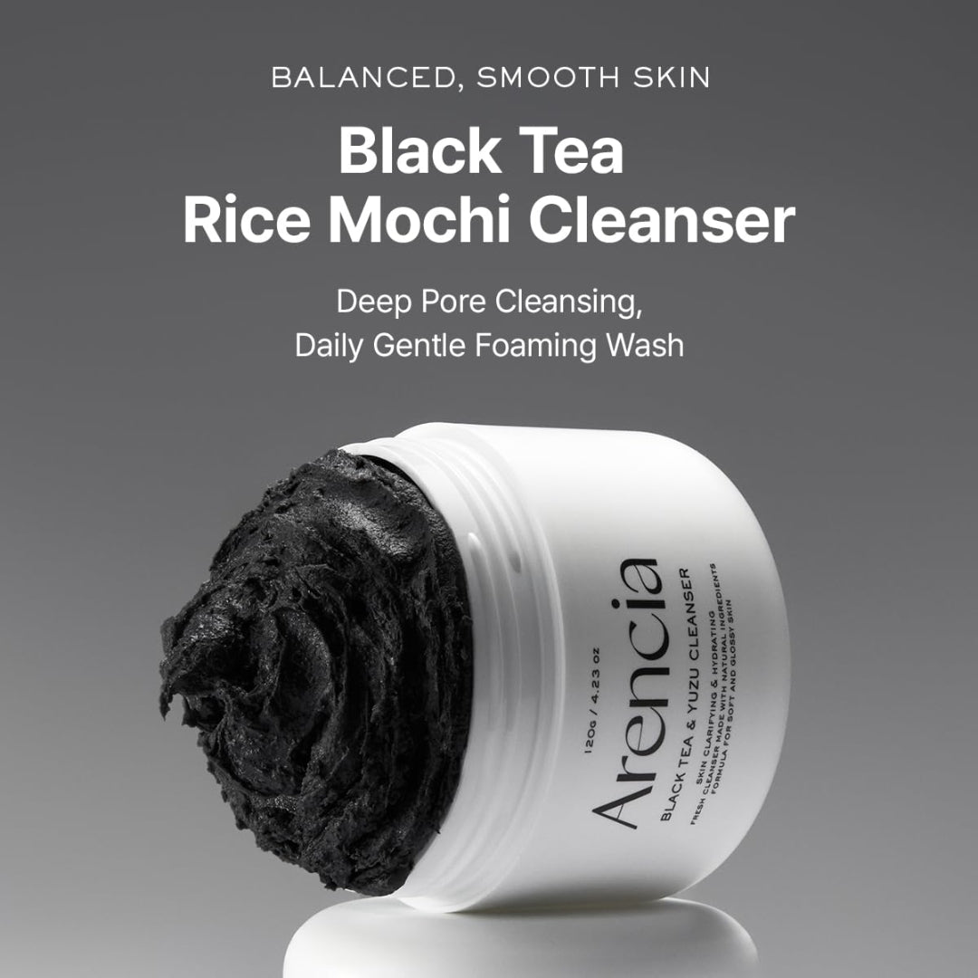 Limpiador Mochi de arroz con té negro Arencia