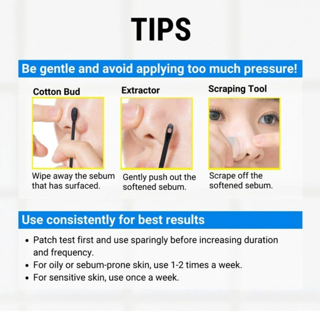 Kit Para Puntos Negros  Blackhead Melting Softener & Cotton Pad Set Jumiso