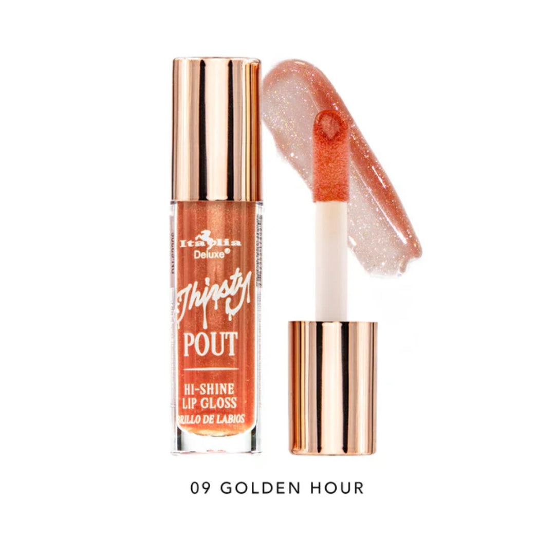 Lip Gloss Thirsty Pout Hi-Shine  Italia Deluxe