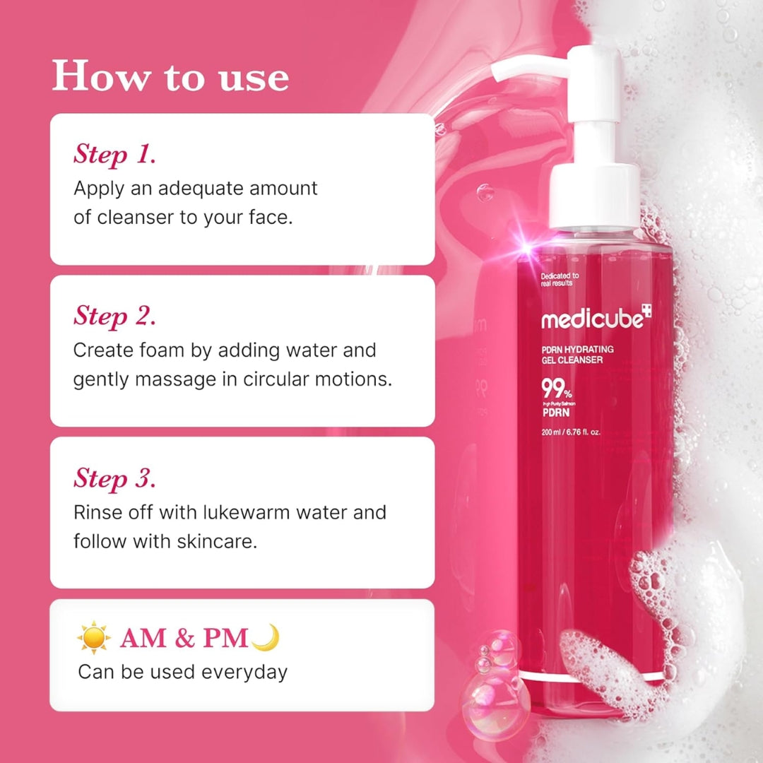 Limpiador en Gel Hidratante  PDRN  200ml Medicube
