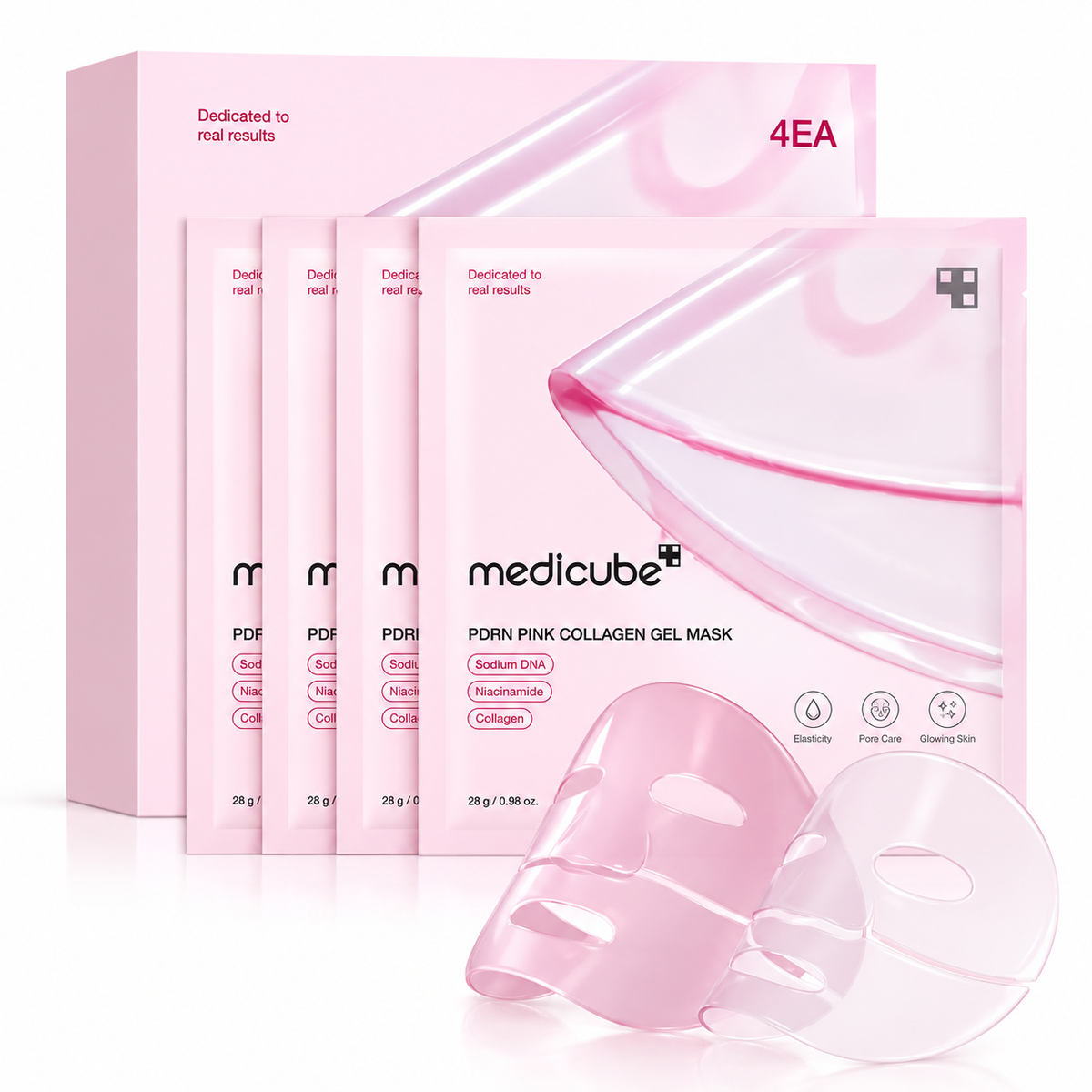 Máscarilla de colágeno rosa PDRN de Salmon Medicube PDRN Pink Collagen Gel Mask