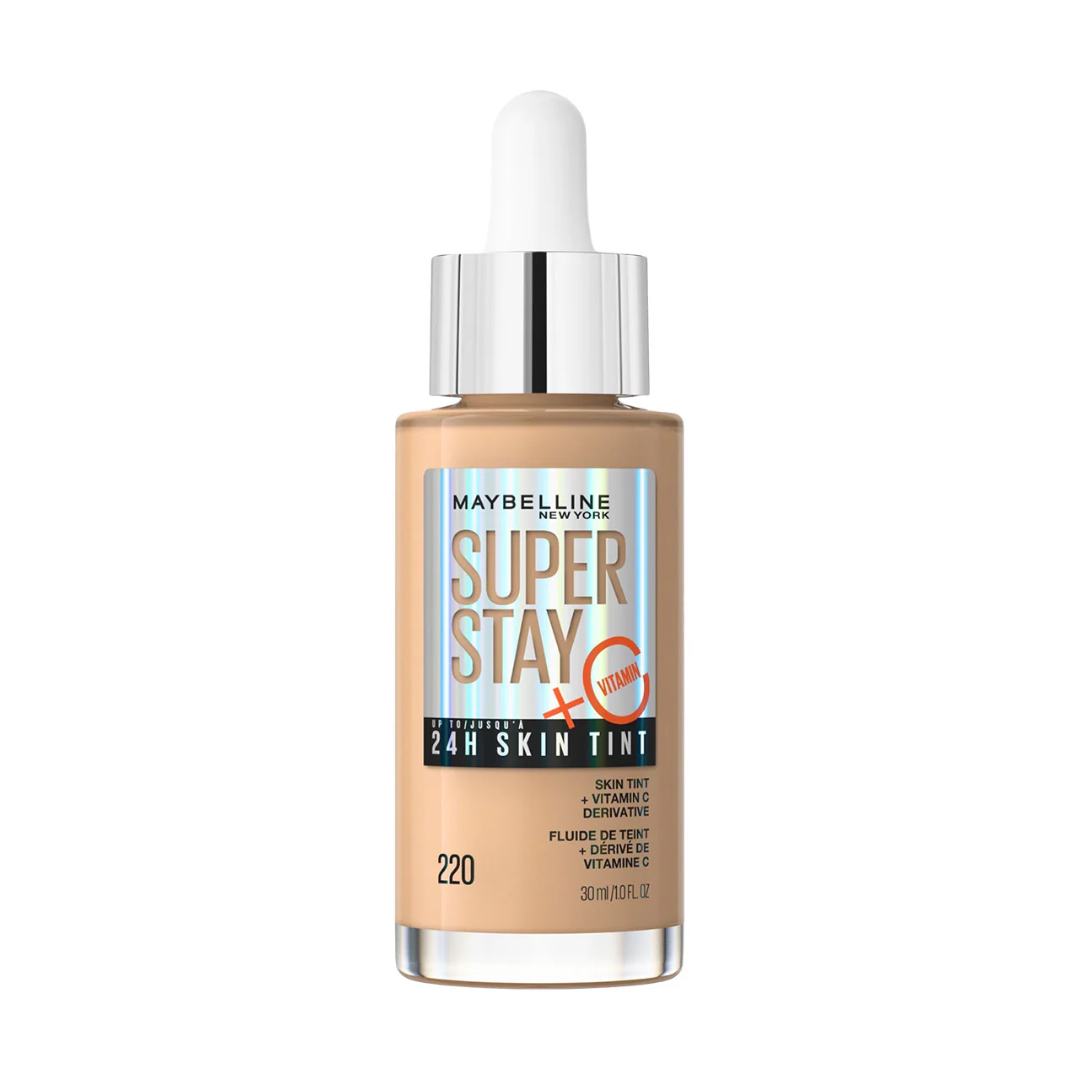 Base de Maquillaje Ligera- Super Stay Skin Tint + Vitamina C 24h 30ml Maybelline