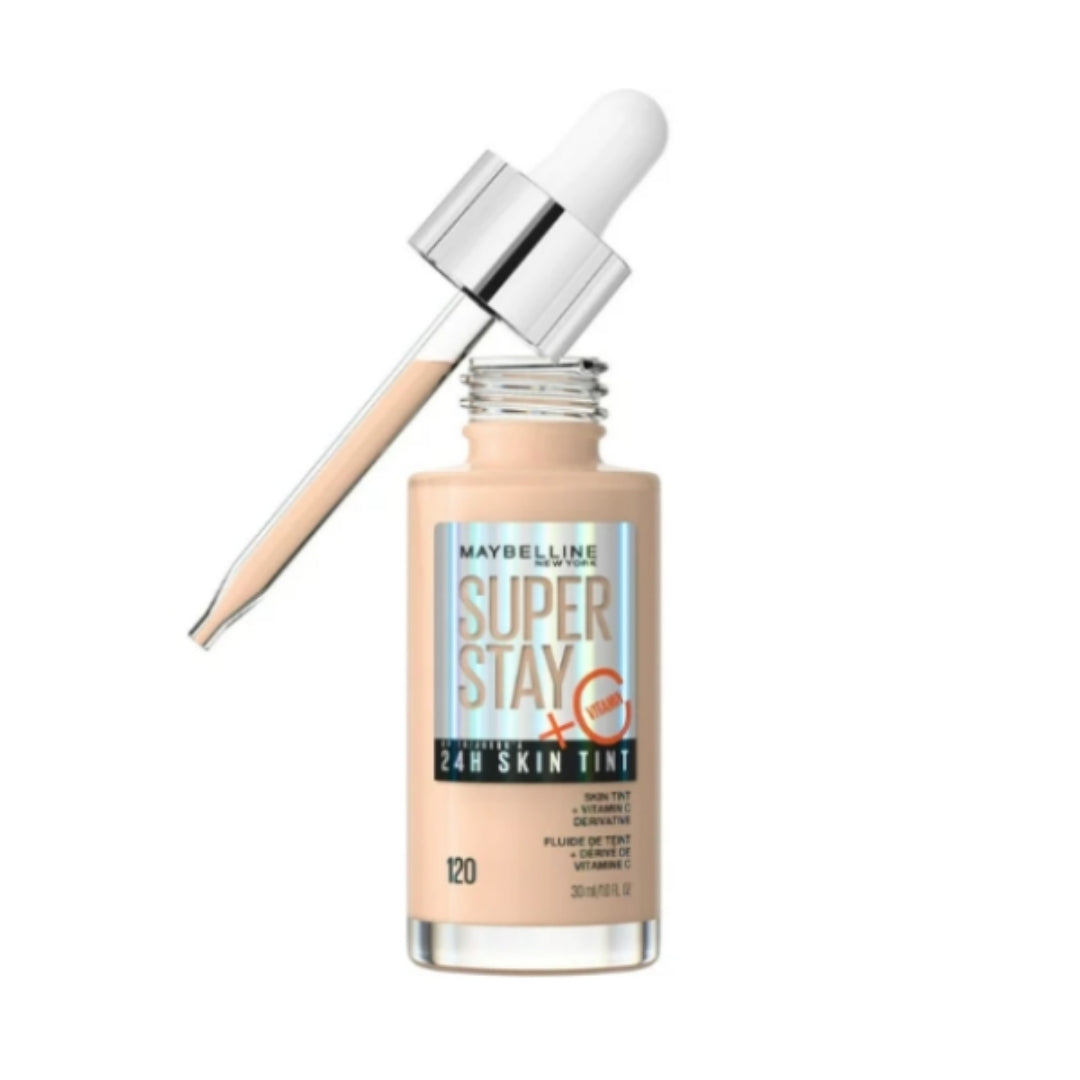 Base de Maquillaje Ligera- Super Stay Skin Tint + Vitamina C 24h 30ml Maybelline