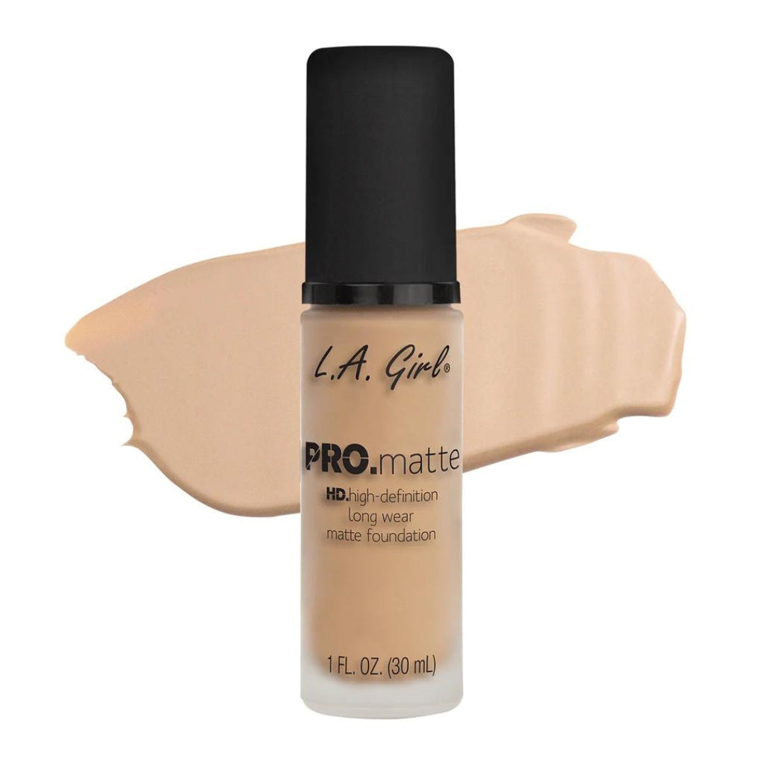 Base Pro Mate HD-Larga Duracion Pro Matte Foundation 30ml La Girl