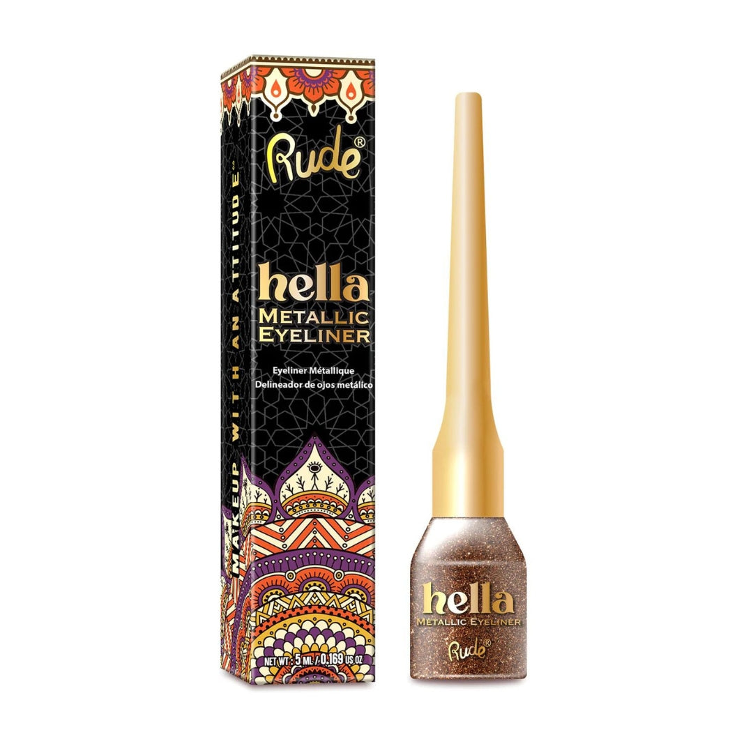 Delineador de ojos Hella Metallic Eyeliner Rude