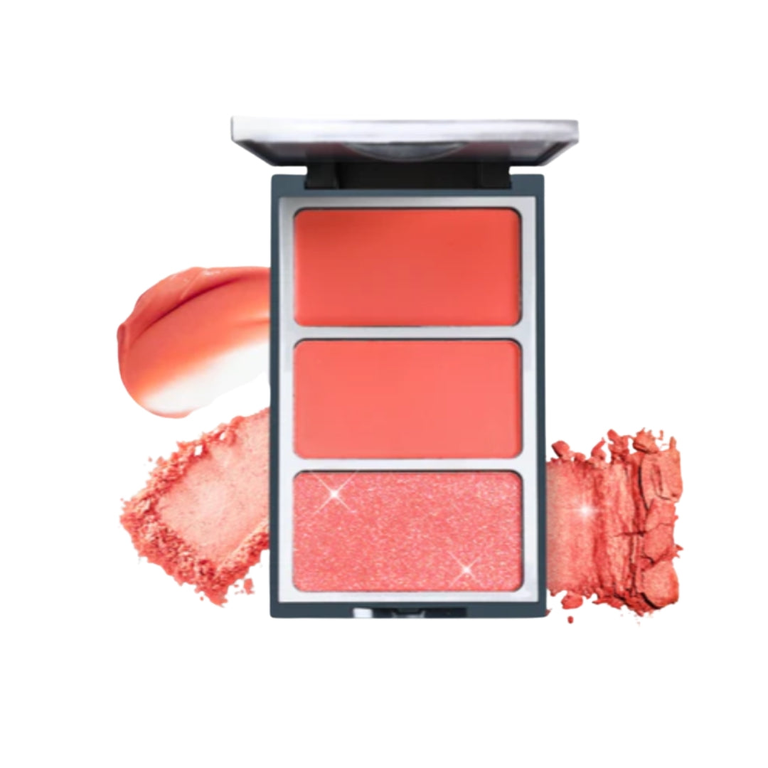 Trio de Blush Pinch  Perfect  Cream + Powder Blush Ozelab