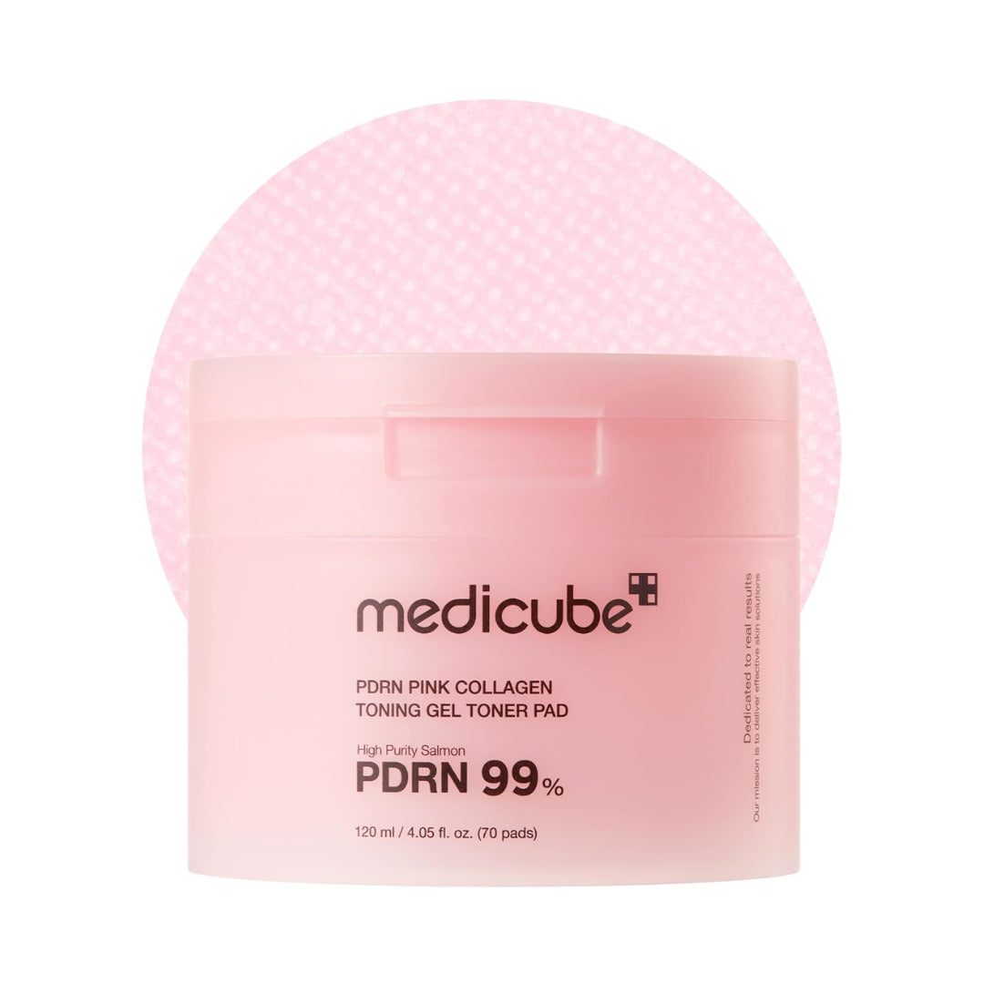 Pads PDRN Pink Collagen Toning Gel Toner 70pcs Medicube